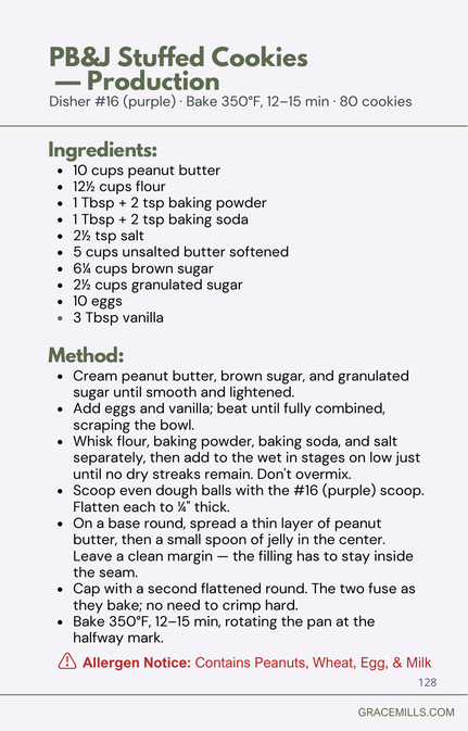 Volume II preview — PB&J stuffed cookies