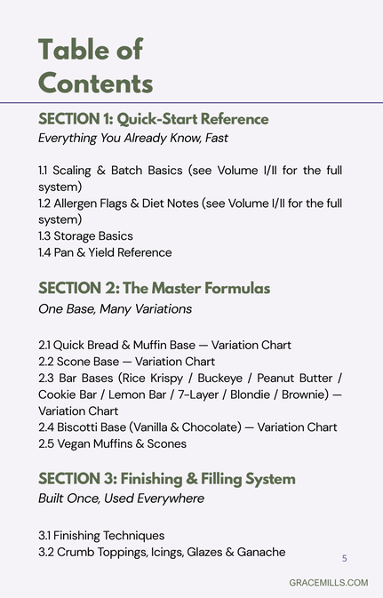 Volume III preview — table of contents