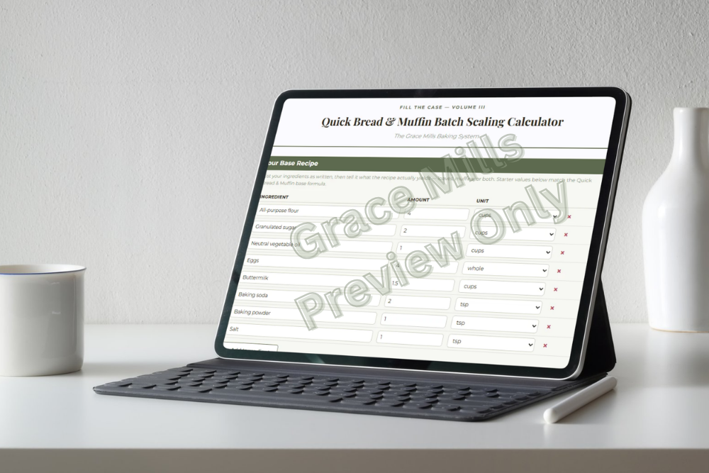Quick Bread & Muffin Batch Scaling Calculator preview