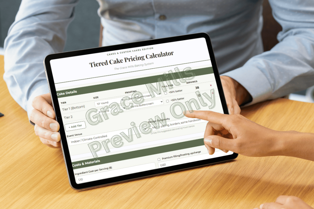 Tiered Cake Pricing Calculator preview